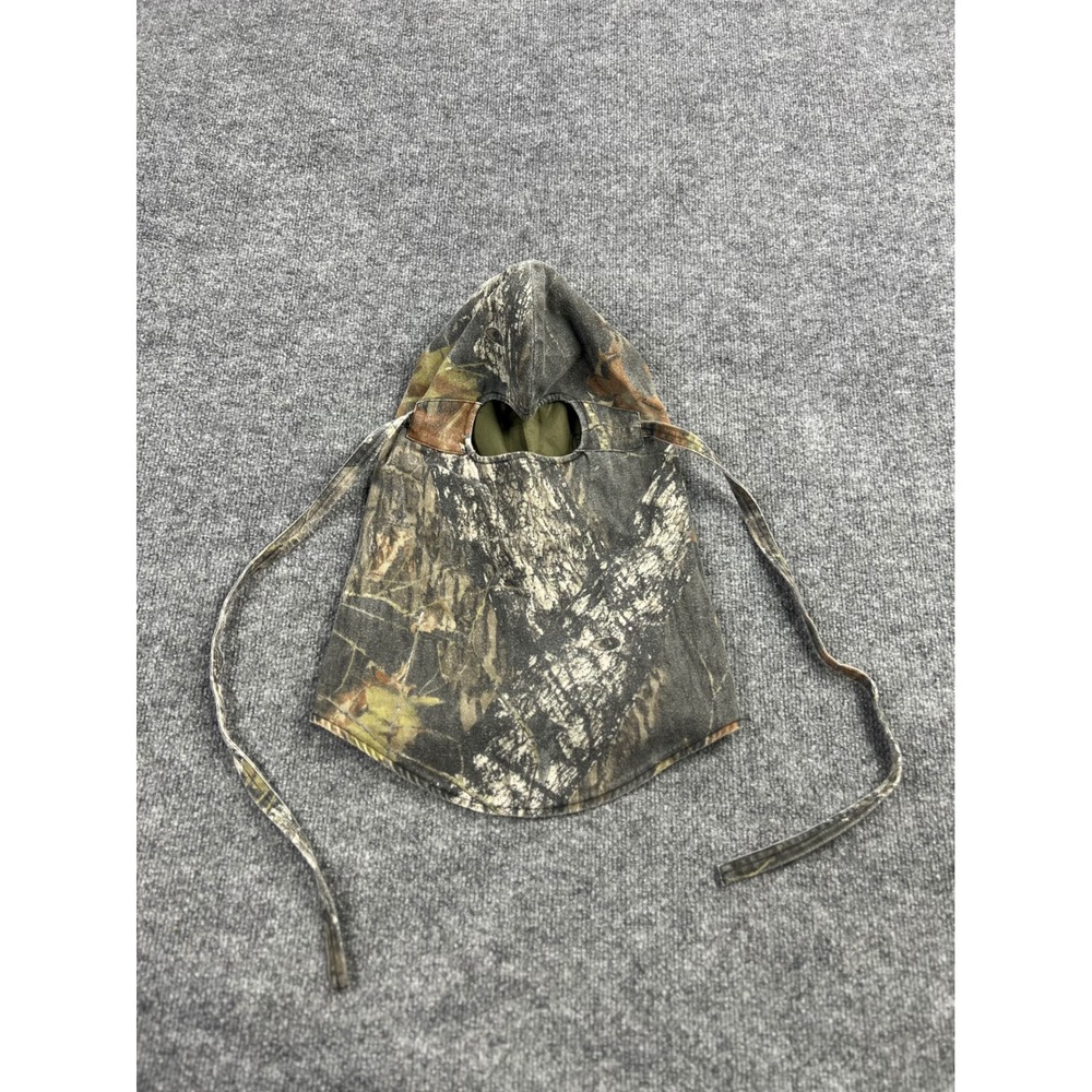 Vintage Camo Face Mask Balaclava Hunting Woodland Tree Pattern Tie Back One Size